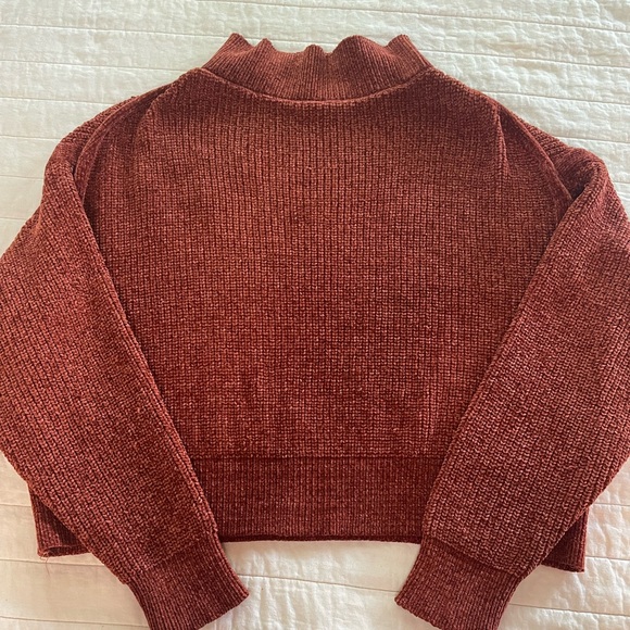 Jon & Anna Copper Cropped Chenille Mockneck Sweater XL - Picture 1 of 8
